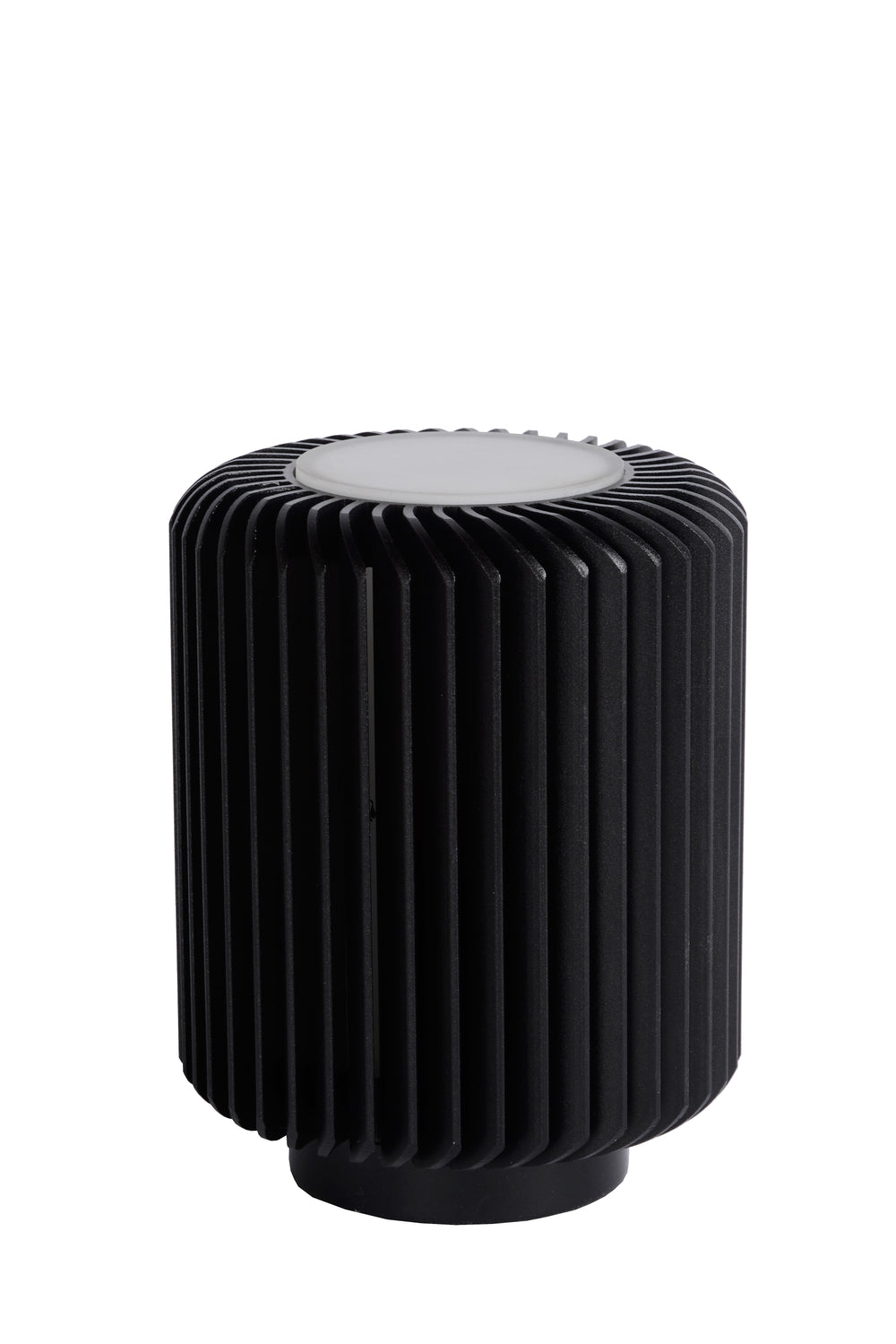 Lampada da tavolo LED Lucide Turbin 5W 3000K IP20 design cilindro in metallo Stile moderno Nero
