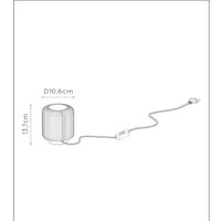 Lucide Turbin LED table lamp 5W 3000K IP20 metal cylinder design Black modern style
