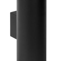Lucide VOLANTIS Applique da esterno nera, 2xE27, IP54, luce verso l’alto e verso il basso, cilindro moderno in alluminio