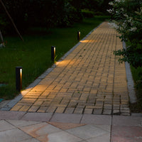 Lucide COMBO lampada da giardino a palo LED, 9W 3000K, IP54 alluminio nero, paletto moderno da esterno 250mm