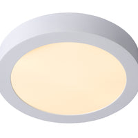 Lucide BRICE Plafoniera LED da bagno, dimmerabile 15W 3000K, IP44 rotonda 24cm Bianco design moderno
