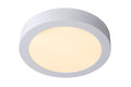 Lucide BRICE Plafoniera LED da bagno, dimmerabile 15W 3000K, IP44 rotonda 24cm Bianco design moderno