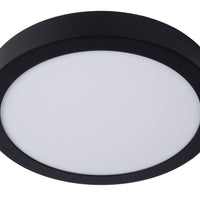 Lucide BRICE plafoniera LED, 30W 3000K dimmerabile, IP44 rotonda 30cm, Nero Opaco, illuminazione moderna per bagno