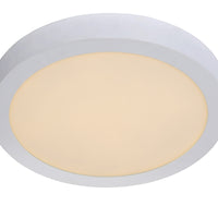 Lucide BRICE plafoniera LED da bagno, dimmerabile 30W 3000K, rotonda 300mm, IP44, finitura bianca