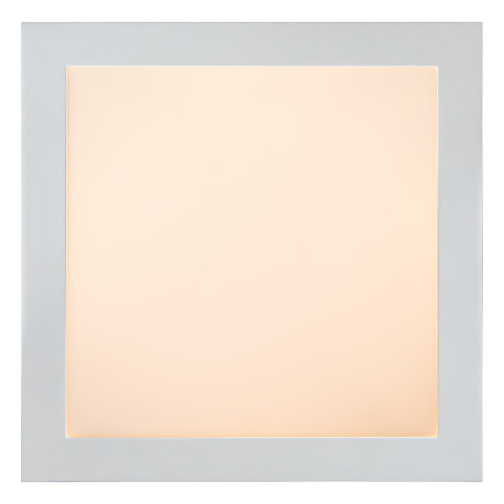 Lucide BRICE lampada da soffitto LED per bagno, dimmerabile 30W 3000K, IP44, Bianco, design quadrato moderno