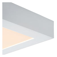 Lucide BRICE lampada da soffitto LED per bagno, dimmerabile 30W 3000K, IP44, Bianco, design quadrato moderno