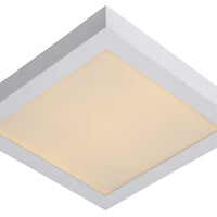 Lucide BRICE lampada da soffitto LED per bagno, dimmerabile 30W 3000K, IP44, Bianco, design quadrato moderno