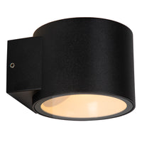 Lucide OXFORD applique LED da parete interno esterno, IP54 Alluminio nero, attacco G9 luce verso l’alto e verso il basso