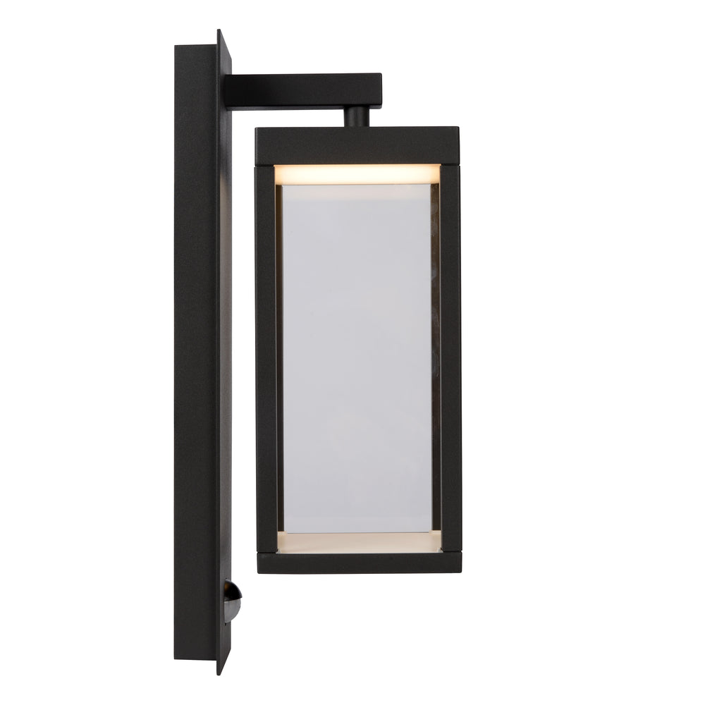 Lucide CLAIRETTE applique a LED 13W 3000K IP54 con sensore di movimento PIR e corpo in antracite