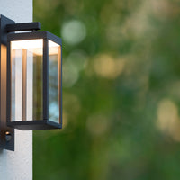Lucide CLAIRETTE applique a LED 13W 3000K IP54 con sensore di movimento PIR e corpo in antracite