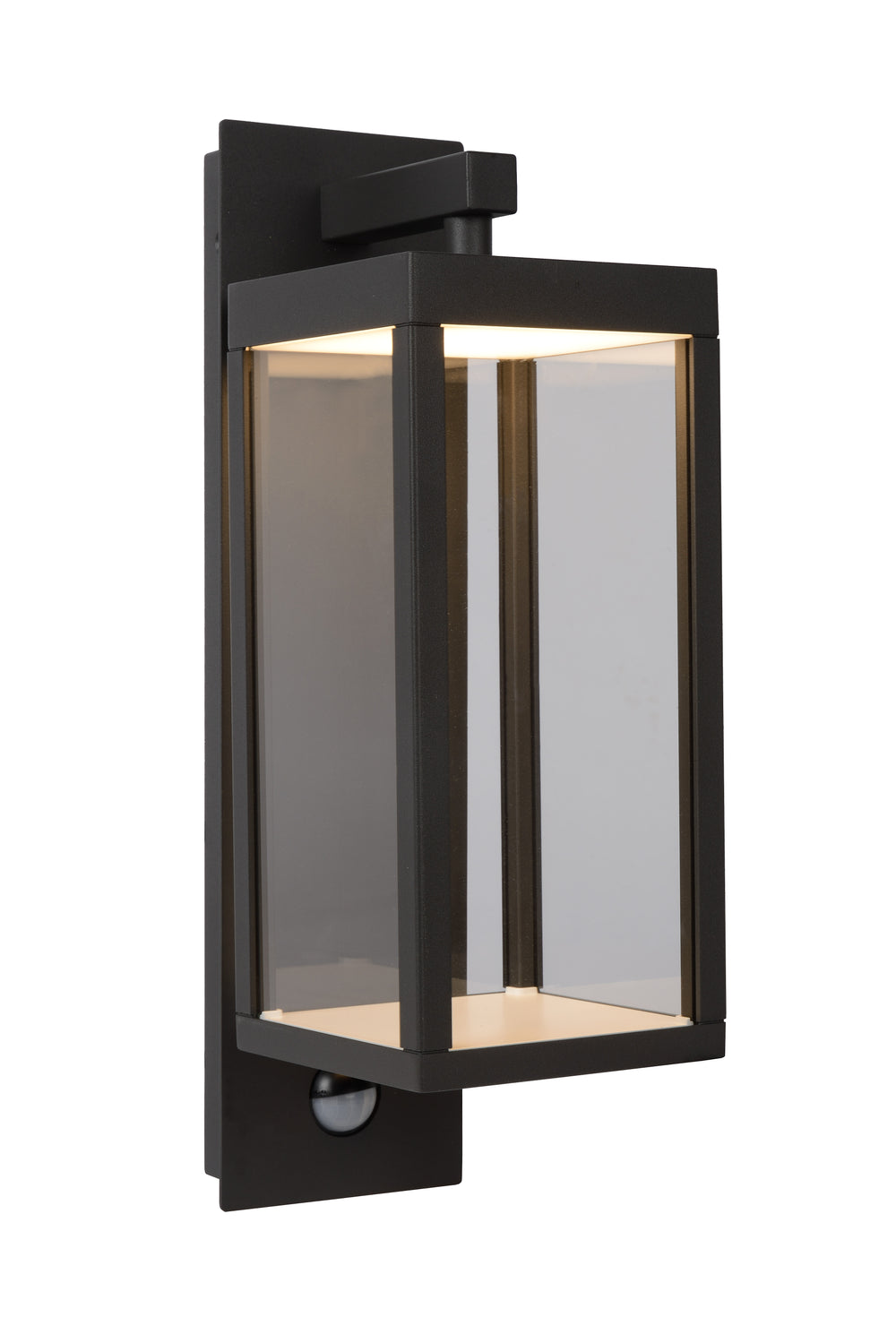 Lucide CLAIRETTE applique a LED 13W 3000K IP54 con sensore di movimento PIR e corpo in antracite