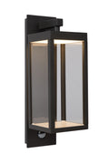 Lucide CLAIRETTE applique a LED 13W 3000K IP54 con sensore di movimento PIR e corpo in antracite