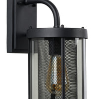 Lucide Makkum applique da parete, 1xE27, lampada da esterno e interno IP23, metallo Nero Opaco, 220-240V, max 60W