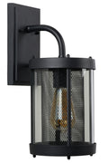 Lucide Makkum applique da parete, 1xE27, lampada da esterno e interno IP23, metallo Nero Opaco, 220-240V, max 60W