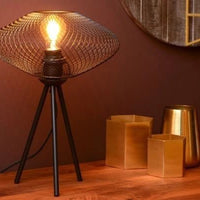 Lucide mesh table lamp black 30cm 1xE27 LED 220-240V