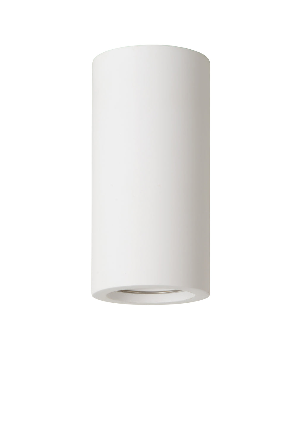 Faretto da soffitto Lucide Gipsy, 1xGU10, 220-240V, IP20, gesso bianco, design moderno cilindrico Ø7cm