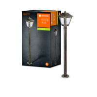 Ledvance ENDURA Classic Tradition lanterna da pavimento per esterni E27 Nero/Oro IP44 alluminio 1000mm