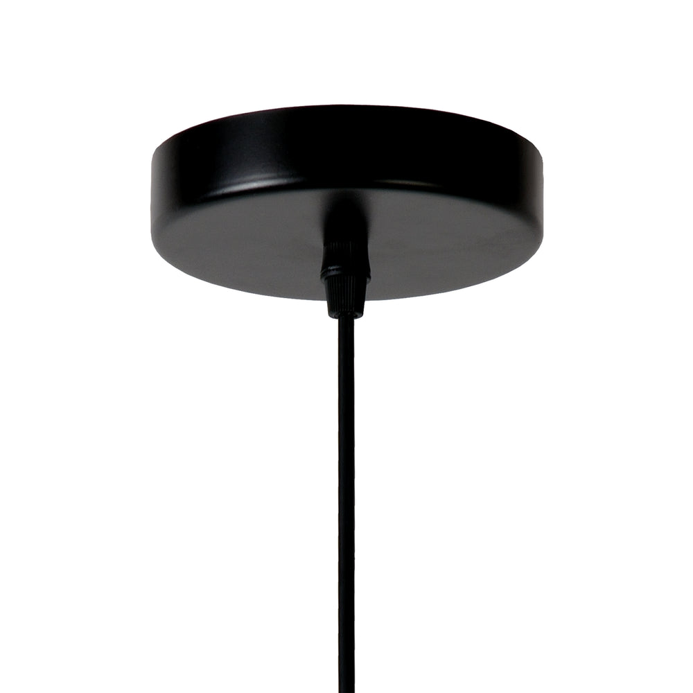 Lampada a sospensione Lucide MESH Nera ⌀28cm 1xE27 moderna in metallo IP20 altezza regolabile dimmerabile
