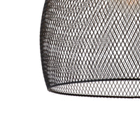 Lampada a sospensione Lucide MESH Nera ⌀28cm 1xE27 moderna in metallo IP20 altezza regolabile dimmerabile