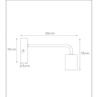 Lampada da parete Lucide SCOTT, design vintage in metallo, 1xE27, max 40W, IP20, Nero Opaco