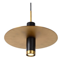 Lucide SELIN 35cm sospensione nera, 1xGU10, 220-240V LED, attacco E27