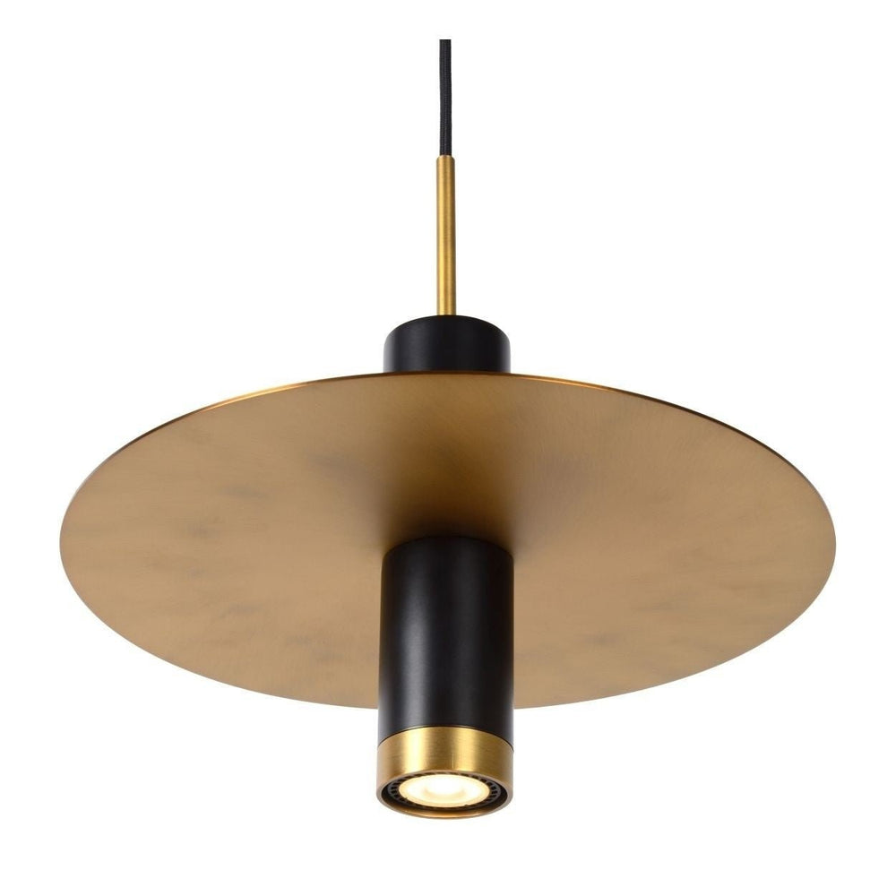 Lucide SELIN 35cm sospensione nera, 1xGU10, 220-240V LED, attacco E27