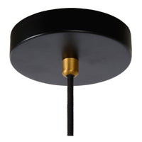 Lucide SELIN 35cm sospensione nera, 1xGU10, 220-240V LED, attacco E27