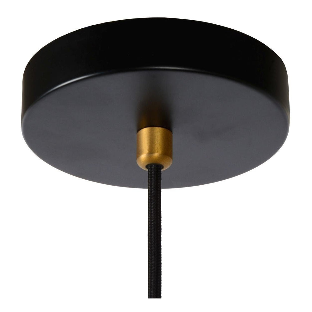 Lucide SELIN 35cm sospensione nera, 1xGU10, 220-240V LED, attacco E27