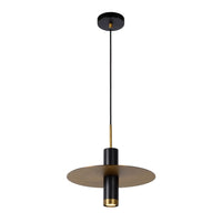 Lucide SELIN 35cm sospensione nera, 1xGU10, 220-240V LED, attacco E27