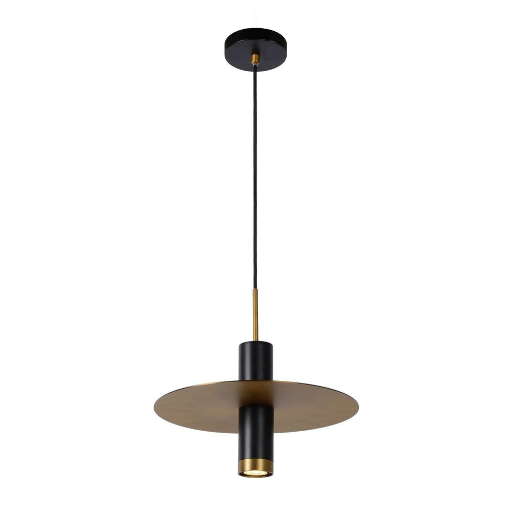 Lucide SELIN 35cm sospensione nera, 1xGU10, 220-240V LED, attacco E27