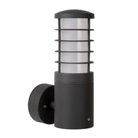 Lucide solid outdoor wall lamp Ø9cm E27 IP54 anthracite LED