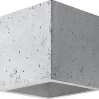 Led wandlamp beton quad with g9 fitting by sollux lighting
