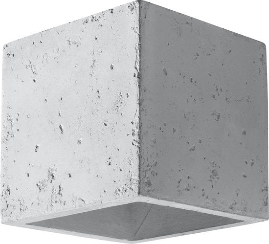 Led wandlamp beton quad with g9 fitting by sollux lighting
