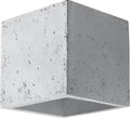 Led wandlamp beton quad with g9 fitting by sollux lighting
