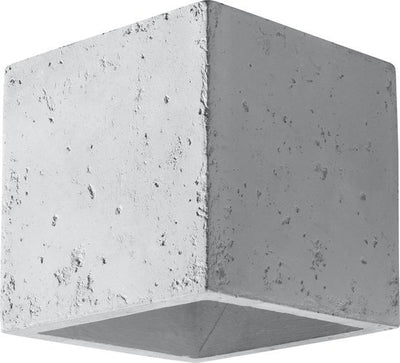 Led wandlamp beton quad with g9 fitting by sollux lighting