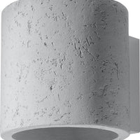 LED wall lamp concrete Orbis - G9 fitting - matte gold aluminum