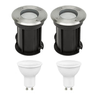 Spectrum 3000K LED ground spot set - 4W each - IP67 outdoor lighting