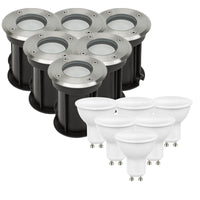 6x 4W LED ground spot outdoor lights 3000K IP67 by Spectrum