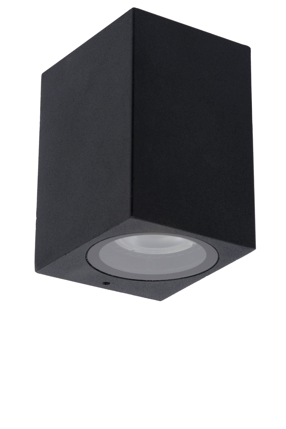 Lucide ZARO applique da parete per interno ed esterno, 1xGU10, IP44 design quadrato in alluminio nero, 220-240V, stile moderno