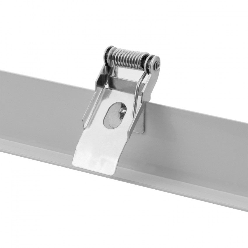 Pannello LED LCB 120x30cm sistema a incasso cornice bianca alluminio IP20 220-240V AC