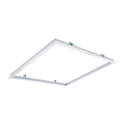 LCB LED panel frame 30x30cm recessed mount, White aluminum, IP20, 220-240V, CE RoHS