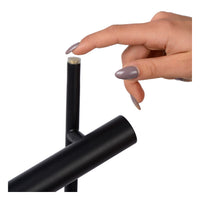 Lampada da lettura LED Lucide PHILON, 2x4.5W 3000K dimmerabile con controllo touch, 220-240V, IP20, Nero, 140cm