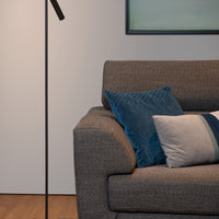 Lampada da lettura LED Lucide PHILON, 2x4.5W 3000K dimmerabile con controllo touch, 220-240V, IP20, Nero, 140cm