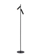 Lampada da lettura LED Lucide PHILON, 2x4.5W 3000K dimmerabile con controllo touch, 220-240V, IP20, Nero, 140cm