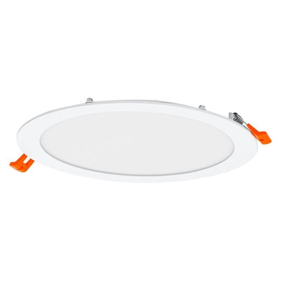 Faretto LED Slim da incasso 22W 4000K 2000 lumen Tondo bianco foro 225mm incasso 200mm fascio 110°