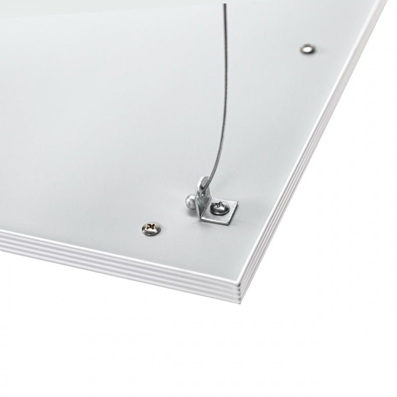 Set di sospensione Spectrum per apparecchio a soffitto LED 600x600 mm acciaio argento, ideale per l'installazione int Spectrum Algine