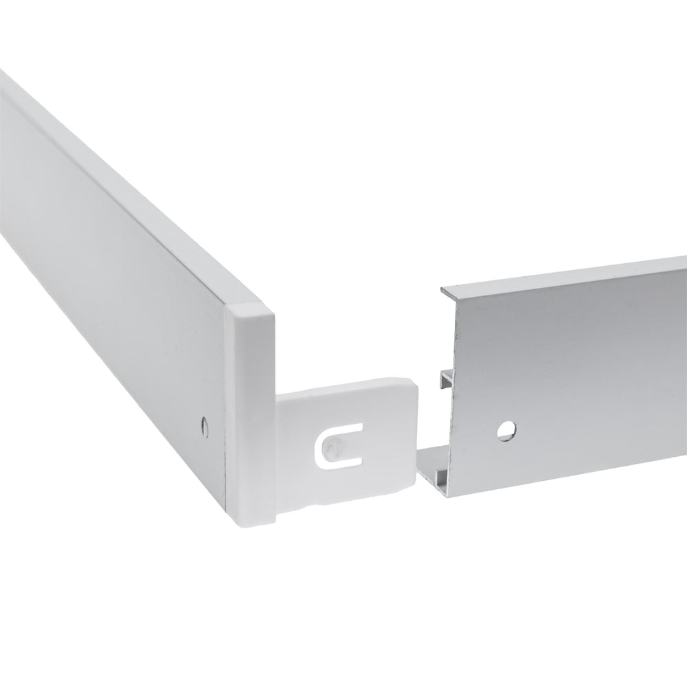 Spectrum LED frame for surface-mounted light fixture 300x120mm white, energy-saving design for optimal space lighting