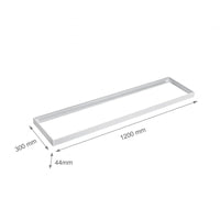 Spectrum LED frame for surface-mounted light fixture 300x120mm white, energy-saving design for optimal space lighting