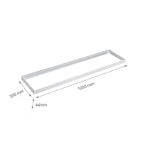 Spectrum LED frame for surface-mounted light fixture 300x120mm white, energy-saving design for optimal space lighting