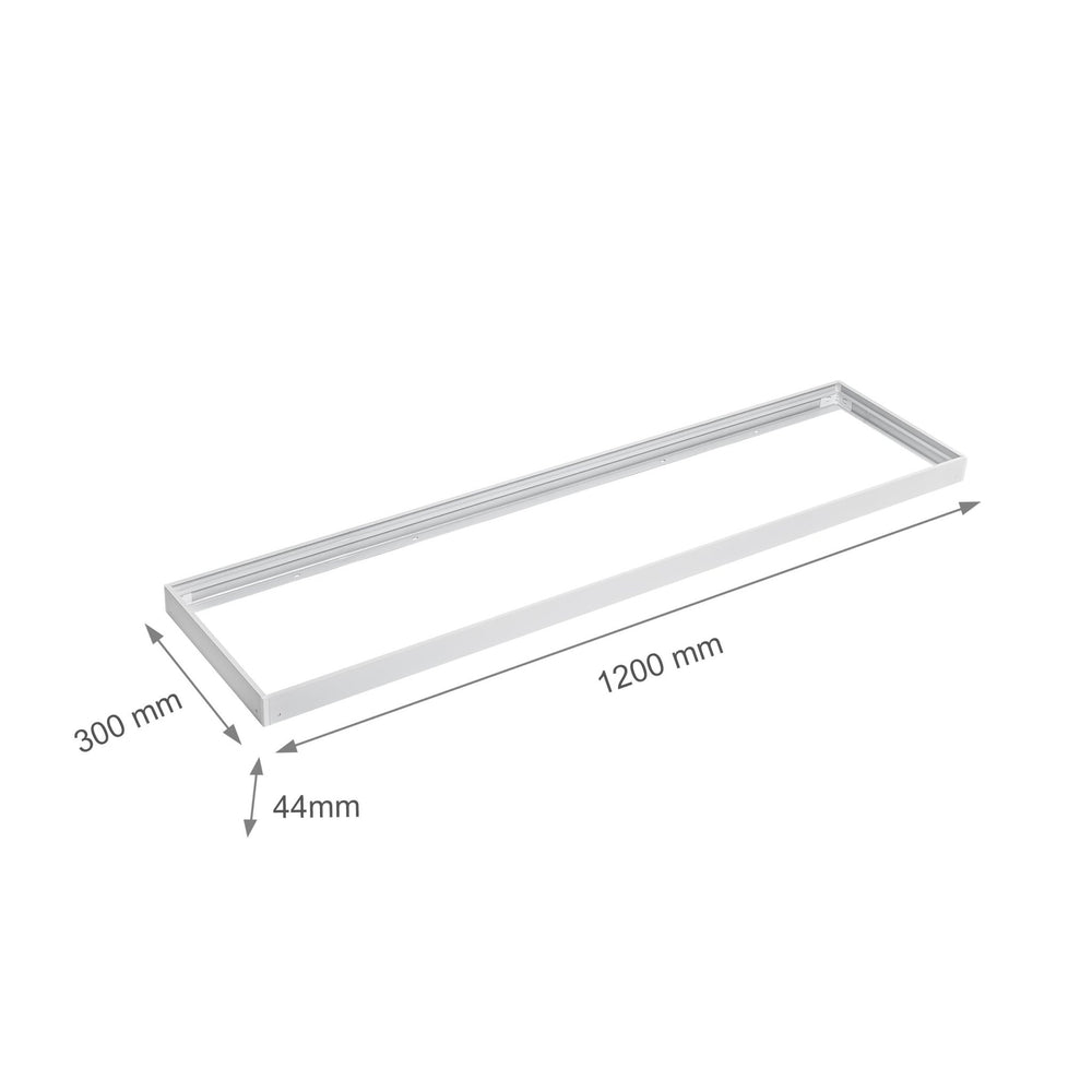 Spectrum LED frame for surface-mounted light fixture 300x120mm white, energy-saving design for optimal space lighting